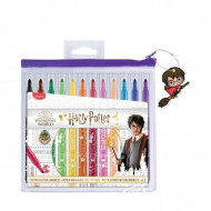 ASTUCCIO 1 ZIP CON 12 COLORI PENNARELLI HARRY POTTER SCUOLA ACCESSORI DI CANCELLERIA DA COLLEZIONE WIZARDING WORLD ITALY