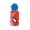 BORRACCIA ALLUMINIO SPIDERMAN ORIGINAL MARVEL 500ML ROSSA CON BECCUCCIO BIANCO RICHIUDIBILE CON TAPPO BLU IN PLASTICA