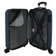 TROLLEY DA VIAGGIO ABS 4 DOPPIE RUOTE MOVOM GIVE YOURSELF TIME 37X55X20CM BLU VALIGIA BAGAGLIO A MANO 2CHIUSURE A COMBIN