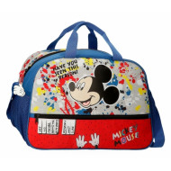 BORSA DA VIAGGIO 1 ZIP MICKEY MOUSE COLOUR MAYHEM 40X28X22CM BORSONE C/TRACOLLA TOPOLINO DISNEY UTILE PER PALESTRA PISCI