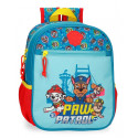 ZAINO ASILO PAW PATROL ALWAYS HEROIC 23X28X10CM 1 ZIP +TASCHE PORTA BORRACCIE + FASCIA AGGANCIO PER TROLLEY