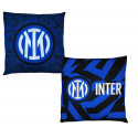 CUSCINO DA SALOTTO FC INTERNAZIONALE ORIGINALE 35X35X10CM NEROAZZURRO CON LOGO PRODOTTO UFFICIALE DA 3 SPORT SRL ITALY