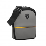 TRACOLLA GALLERIA LAMBORGHINI COLORAZIONE GRIGIO E NERO ORIGINALE 18X20 CM IN NEOPRENE