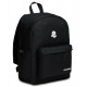 ZAINO CARLSON PLAIN INVICTA BACKPACK NERO ZAINO AMERICANO SCUOLA E TEMPO LIBERO 31X44X15CM GARANZIA 4 ANNI SEVEN ITALY