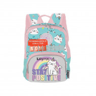 KITTYCORN ZAINO ASILO KIDS PERSONALIZZABILE CON IL TUO NOME E CON TASCA TERMICA ZAINETTO ASILO 1ZIP 31X22X10+5CM SHOUT