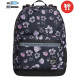 ZAINO SCUOLA ORGANIZZATO REVERSIBILE SEVEN HIBIS LILAC BACKPACK 43X32X24CM 2 ZIP 2TASCHE C/ZIP GARANZ.4 ANNI SEVEN ITALY