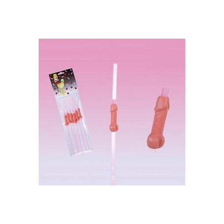 SET 6 CANNUCCE SEXY WILLY STRAWS ADDIO AL NUBILATO ARTICOLO SCHERZOSO COD.5619