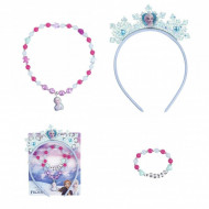 SET 3 PEZZI FROZEN 2 DISNEY ORIGINAL ACCESSORI MODA E PER CAPELLI CERCHIETTO BRACCIALE COLLANA PRINCIPESSA DEL GHIACCIO