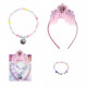 SET 3 PEZZI PRINCESS DISNEY ORIGINAL ACCESSORI MODA E PER CAPELLI CERCHIETTO BRACCIALE COLLANA PRINCIPESSE DISNEY