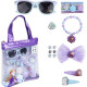 SET BELLEZZA ACCESSORI MODA DISNEY FROZEN 2 BORSETTA CON OCCHIALI DA SOLE BRACCIALI ELASTICI E PINZETTE PER CAPELLI