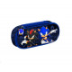 ASTUCCIO SCUOLA OVALE ORGANIZZATO VUOTO CON PATTINA SONIC THE HEDGEHOG 1 ZIP