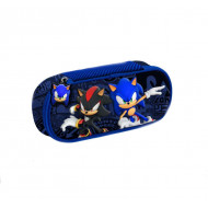 ASTUCCIO SCUOLA OVALE ORGANIZZATO VUOTO CON PATTINA SONIC THE HEDGEHOG 1 ZIP