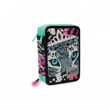 ASTUCCIO SCUOLA 3 ZIP A LIBRO REBEL GOPOP CONTIENE43PZ.GIOTTO/PENNA CANCELLABILE FRIXION/LYRA ITALY GIOCHI PREZIOSI