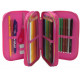 ASTUCCIO SCUOLA 3ZIP A LIBRO RAINBOW HIGH MGA FUCSIA CONTENU.45PZ.PENNA FRIXION COLORI GIOTTO+ACCESS.PANINI SCUOLA ITALY