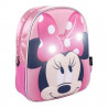 ZAINO ASILO MINNIE 3D CON LUCI DISNEY ORIGINAL MINI ZAINO TOPOLINA 32X25X10CM 1 ZIP TASCA LATERALE PORTABORRACCIA.CERDÀ