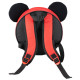 ZAINO ASILO MICKEY MOUSE CON ORECCHIE SAGOMATE MORBIDE 1 ZIP ZAINETTO TONDO 27X27X9CM TEMPO LIBERO TOPOLINO DISNEY
