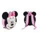 ZAINO ASILO MINNIE MOUSE TONDO 3D CON FIOCCO ROSA E ORECCHIE 9X27X27CM 1 ZIP TOPOLINA DISNEY AND FRIENDS ORIGINAL CERDÀ