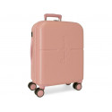 TROLLEY DA VIAGGIO ABS 2ZIP ESPANDIBILE 4 RUOTE PEPE JEANS LONDON HIGHLIGHT BAGAGLIO A MANO40X55X20CM CHIUSURE A COMBINA