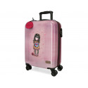 TROLLEY DA VIAGGIO GORJUSS SANTORO LONDON FOR MY LOVE ABS 4RUOTE 37X20X55CM VALIGIA BAGAGLIO A MANO CHIUSURA A COMBINAZI