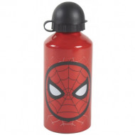 BORRACCIA ALLUMINIO SPIDERMAN ORIGINAL MARVEL 500ML ROSSA CON BECCUCCIO BIANCO RICHIUDIBILE CON TAPPO NERO IN PLASTICA