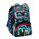 ZAINO SCUOLA SDOPPIABILE BIG SJ GANG WONDROUS BOY27X41X22CM 28L.LO ZAINO CHE MUOVE LE ORECCHIE A TUO COMANDO SEVEN ITALY