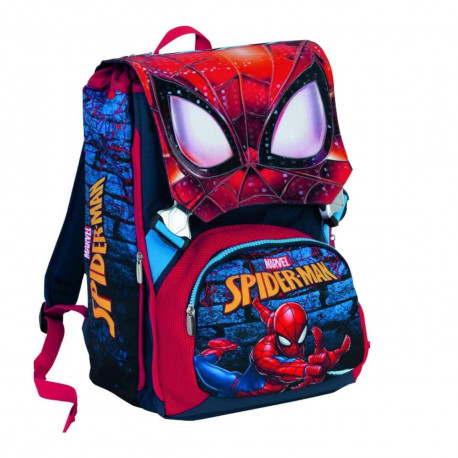 ZAINO SDOPPIABILE SCUOLA E TEMPO LIBERO SPIDER MAN CRIME FIGHTER MARVEL ORIGINAL 28X40X13CM 28LITRI SEVEN SCUOLA ITALY