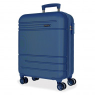 TROLLEY DA VIAGGIO ABS ESPANDIBILE 4RUOTE MOVOM GALAXY BLU VALIGIA BAGAGLIO A MANO 40X55X20CM 2,9KG CHIUSURA A COMBIN.