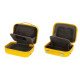 BEAUTY CASE DA VIAGGIO RIGIDO ABS MOVOM 29X21X15CM GIALLO 1ZIP CON TRACOLLA E FASCIA ELASTICA ADATTABILE AL TROLLEY