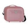 BEAUTY CASE DA VIAGGIO RIGIDO ABS MOVOM 29X21X15CM ROSA ANTICO 1ZIP CON TRACOLLA E FASCIA ELASTICA ADATTABILE AL TROLLEY