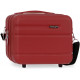 BEAUTY CASE DA VIAGGIO RIGIDO ABS MOVOM 29X21X15CM BORDEAUX 1ZIP CON TRACOLLA E FASCIA ELASTICA ADATTABILE AL TROLLEY