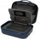 BEAUTY CASE DA VIAGGIO RIGIDO ABS MOVOM 29X21X15CM BLU MARE 1ZIP CON TRACOLLA E FASCIA ELASTICA ADATTABILE AL TROLLEY