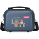 BEAUTY CASE DA VIAGGIO RIGIDO ABS ENSO TRAVEL TIME 29X21X15CM 1ZIP CON TRACOLLA E FASCIA ELASTICA ADATTABILE AL TROLLEY