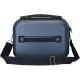 BEAUTY CASE DA VIAGGIO RIGIDO ABS ENSO TRAVEL TIME 29X21X15CM 1ZIP CON TRACOLLA E FASCIA ELASTICA ADATTABILE AL TROLLEY