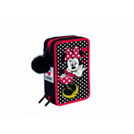 ASTUCCIO SCUOLA 3 ZIP A LIBRO MINNIE MOUSE DISNEY GIRL COMPLETO 45PEZZI GIOTTO/PENNA TRATTO CANCELLIK/LYRA.SEVEN ITALY