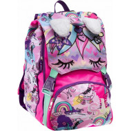 ZAINO SCUOLA SDOPPIABILE BIG SJ GANG ANIMALI GIRL27X41X22CM28L.LO ZAINO CHE MUOVE LE ORECCHIE A TUO COMANDO SEVEN ITALY