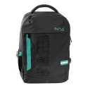 ZAINO SCUOLA E DA VIAGGIO SQUID GAME NETFLIX ORIGINAL TRAVEL BACKPACK BLACK TEAL GREEN 45X32X18+3CM PANINI SCUOLA ITALY