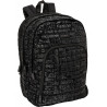 ZAINO SCUOLA ORGANIZZATO COMIX SPECIAL QUILTED BLACK 3+1 ZIP 45X33CM BASE12+6CM PRODOTTO UFFICIALE PANINI SCUOLA ITALY