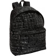 ZAINO AMERICANO COMIX SPECIAL QUILTED BLACK 1ZIP+TASCA C/ZIP 30X40X17CM ZAINETTO TEMPO LIBERO COMIX PANINI SCUOLA ITALY