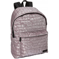 ZAINO AMERICANO COMIX SPECIAL QUILTED LILAC 1 ZIP+TASCA C/ZIP 30X40X17CM ZAINETTO TEMPO LIBERO COMIX PANINI SCUOLA ITALY