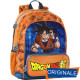 ZAINO SCUOLA ORGANIZZATO DRAGON BALL SUPER 43X33X22CM 2 ZIP TASCA C/ZIP UTILE PER GITE E VIAGGI.PANINI SCUOLA ITALY