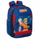 ZAINO SCUOLA ORGANIZZATO NARUTO 43X33X22CM 2 SCOMPARTI 2ZIP TASCA CON ZIP UTILE PER GITE E VIAGGI.DA PANINI SCUOLA ITALY