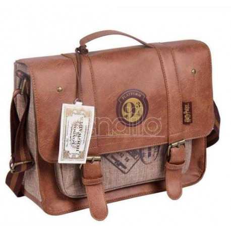 BORSA SATCHEL A TRACOLLA HARRY POTTER 20X14X3CM HOGWARTS EXPRESS BINARIO 9-3/4 WIZARDING WORLD ORIGINAL