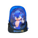 SCHOOL PACK SONIC 2 THE HEDGEHOG ZAINO SCUOLA ORGANIZZ.OVETTO40X30X18CM+ASTUCCIO 3ZIP 44PZ PASTELLI+PENNARELLI+ACCESSO.