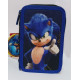 SCHOOL PACK SONIC 2 THE HEDGEHOG ZAINO SCUOLA ORGANIZZ.OVETTO40X30X18CM+ASTUCCIO 3ZIP 44PZ PASTELLI+PENNARELLI+ACCESSO.