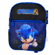 ZAINO ASILO E TEMPO LIBERO SONIC2 THE HEDGEHOG ZAINETTO 28,5X26X10CM 1ZIP +TASCA C/ZIP+2 PORTABORRACCE UTILE PER VIAGGI