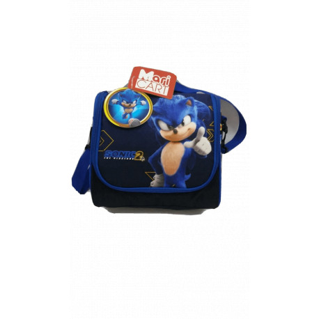 CESTINO TERMICO ASILO VIAGGI E TEMPO LIBERO SONIC2 THE HEDGEHOG 22X13X10CM 1ZIP C/TRACOLLA E FASCIA AGGANCIO PER TROLLEY