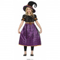 COSTUME HALLOWEEN STREGHETTA WITCH 10/12ANNI VESTITO E CAPPELLO PER TRAVESTIMENTI A TEMA HORROR RAGNI NO ACCESSORI