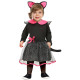 COSTUME GATTINO NERO BABY 18/24 MESI VESTITO E CERCHIETTO ROSANERO PER TRAVESTIMENTI DI CARNEVALE E HALLOWEEN NO ACCSS