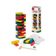 SCATOLA GIOCO LA TORRE COLORATA CON MARTELLO CON 3 DIVERSE VARIANTI DI GIOCO TORRE MAGICA 8X8X32CM DAL NEGRO ITALY