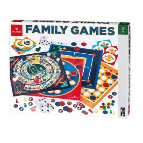 FAMILY GAME SCATOLA CON 4 PIANI DI GIOCO 30X30CM PER TANTI GIOCHI DI SOCIETÀ PER TUTTA LA FAMIGLIA E PER OGNI OCCASIONE